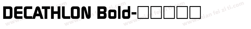 DECATHLON Bold字体转换